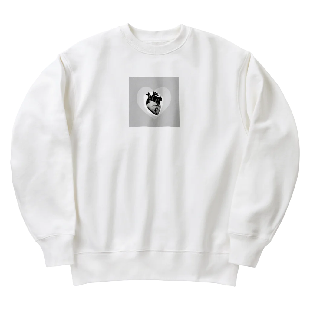 funny8の平和な心臓 Heavyweight Crew Neck Sweatshirt