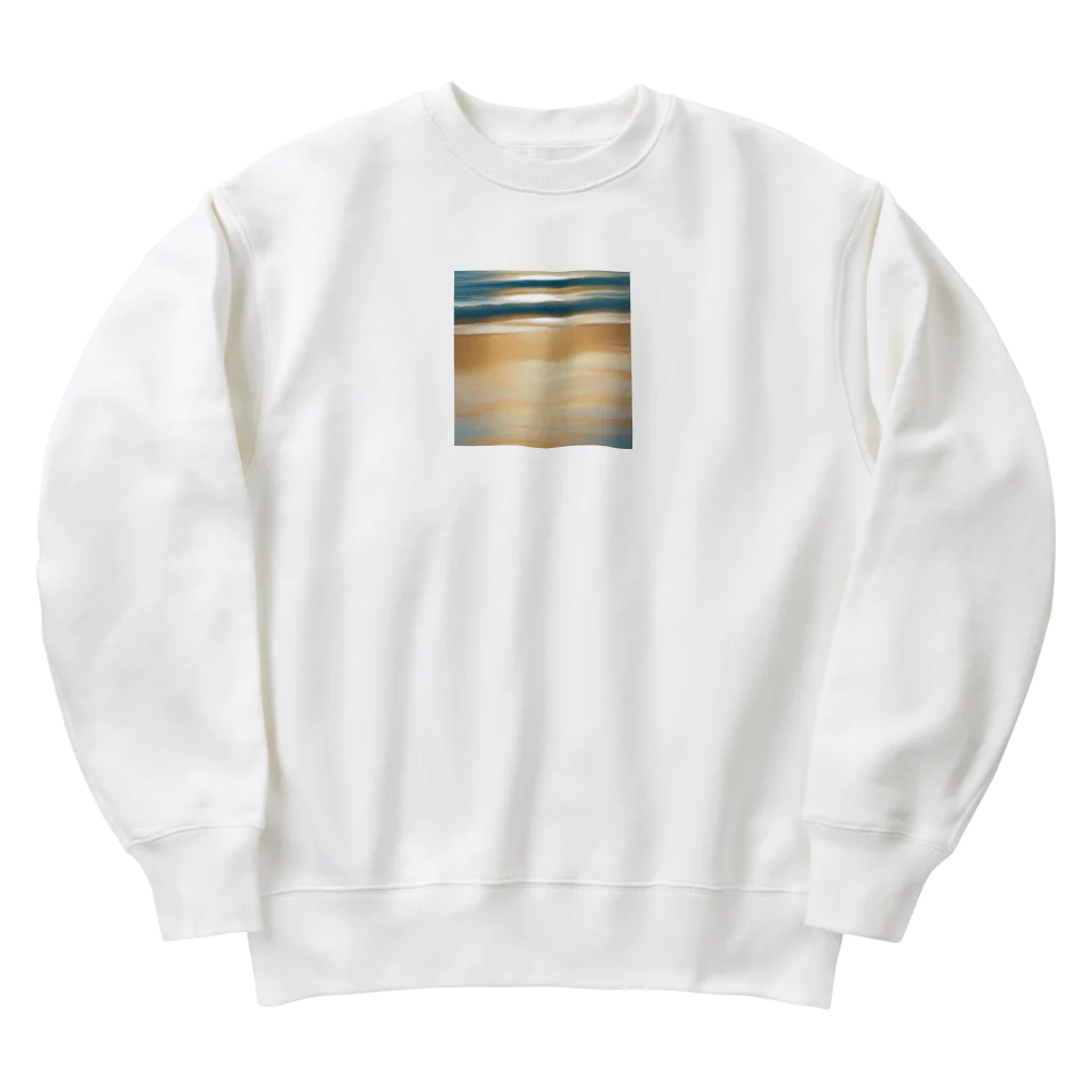 moribouの海岸線のイラストグッズ Heavyweight Crew Neck Sweatshirt