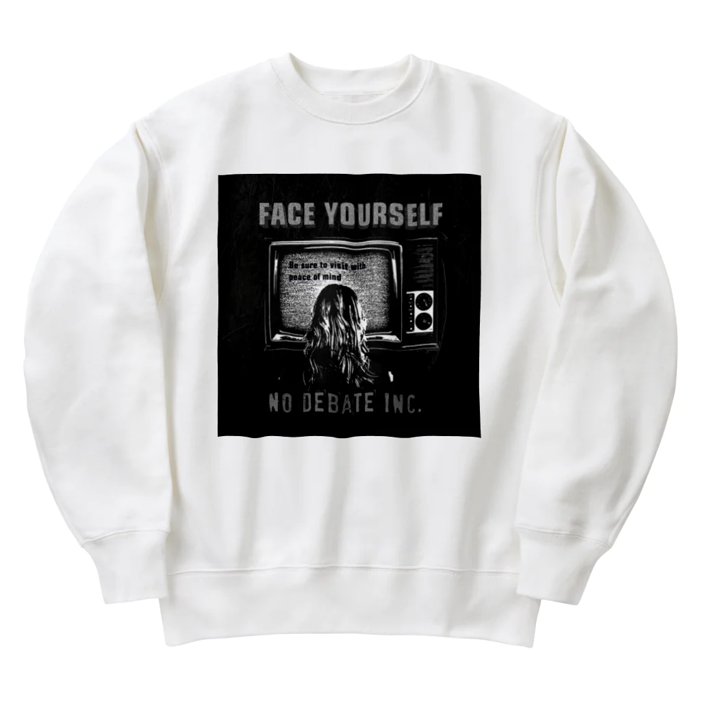 No Debate inc.の自分と向き合う Heavyweight Crew Neck Sweatshirt