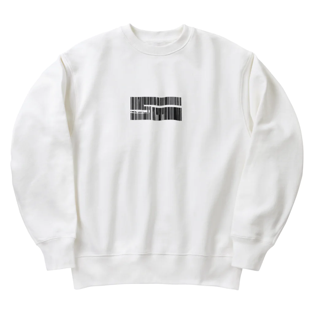 ジンファンタジスタのバーコード Heavyweight Crew Neck Sweatshirt