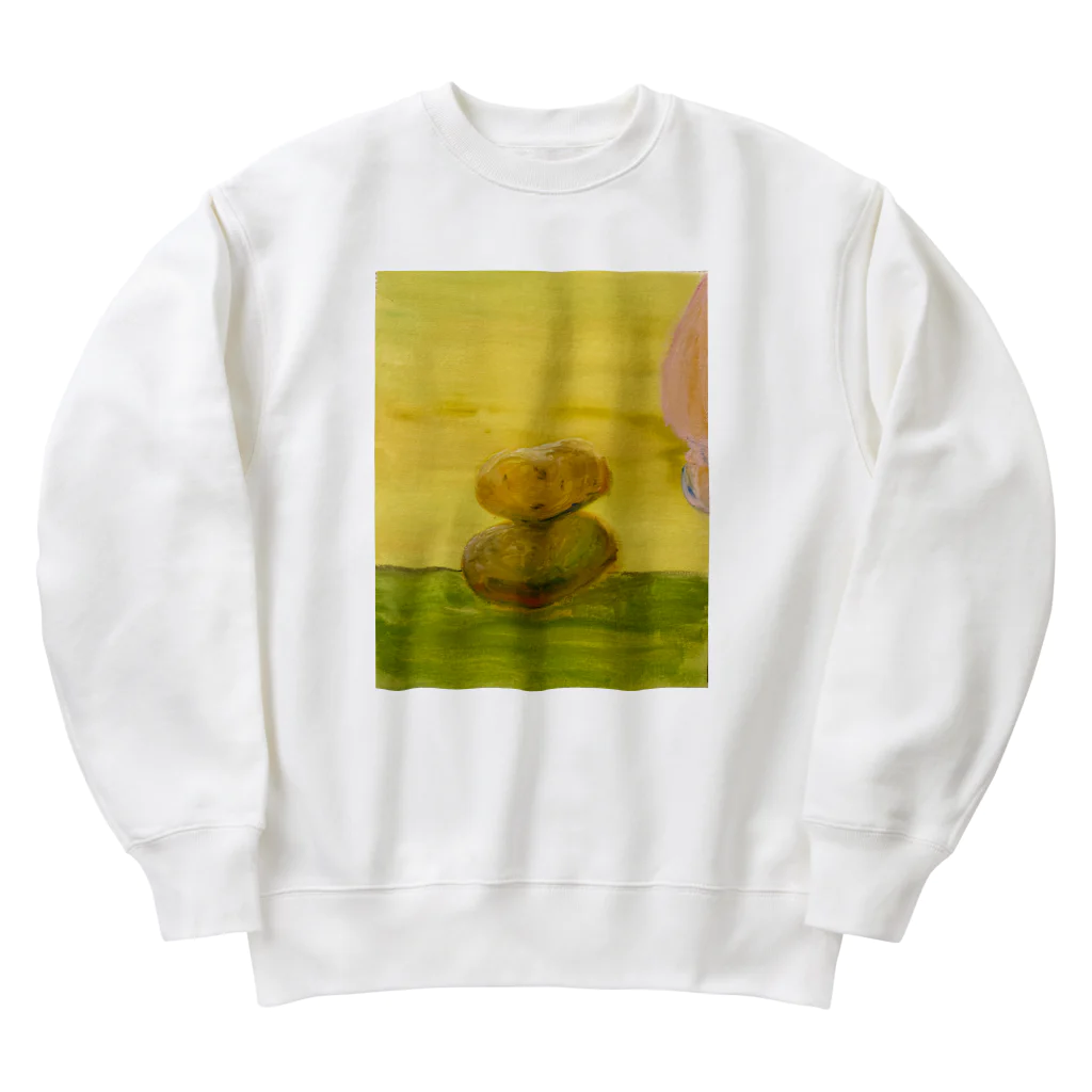 じゃがいもんの在りし日のいも Heavyweight Crew Neck Sweatshirt