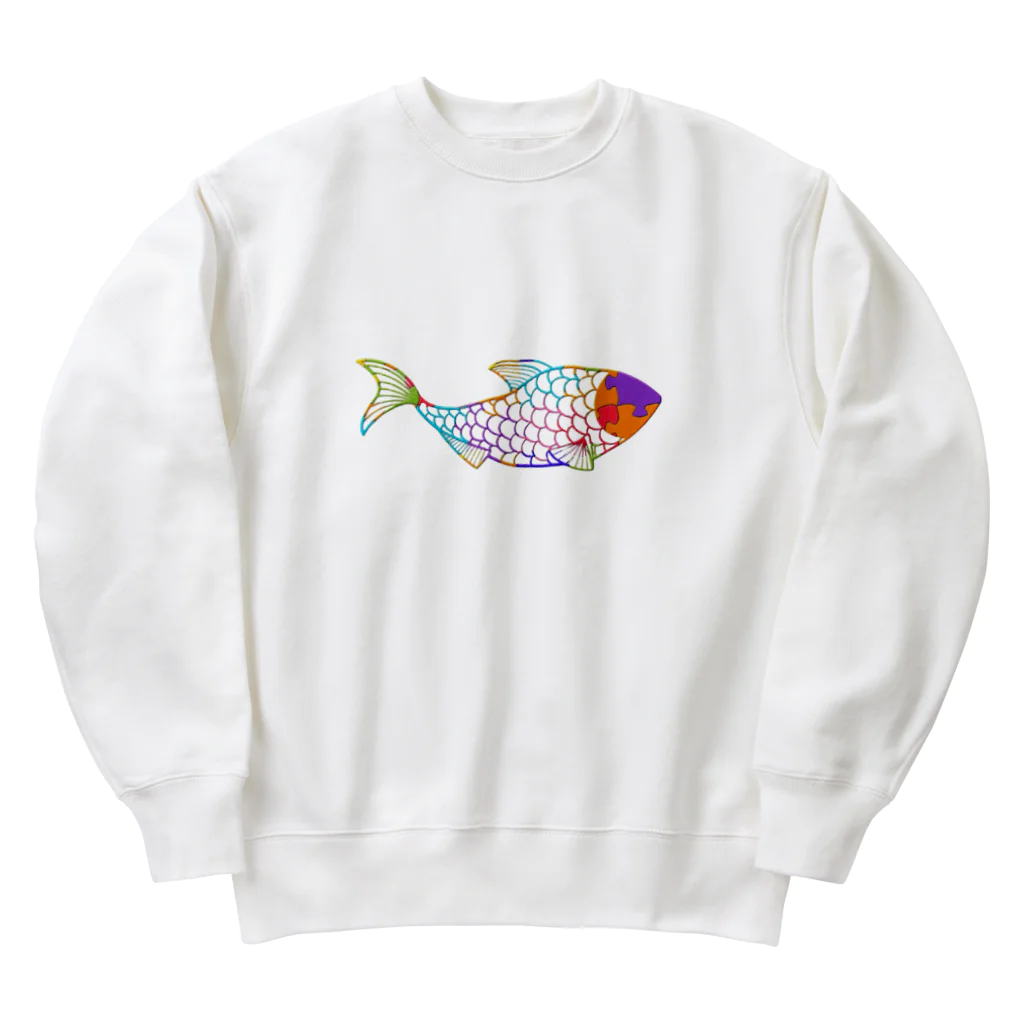 mumusの魚　jigsaw pals Heavyweight Crew Neck Sweatshirt