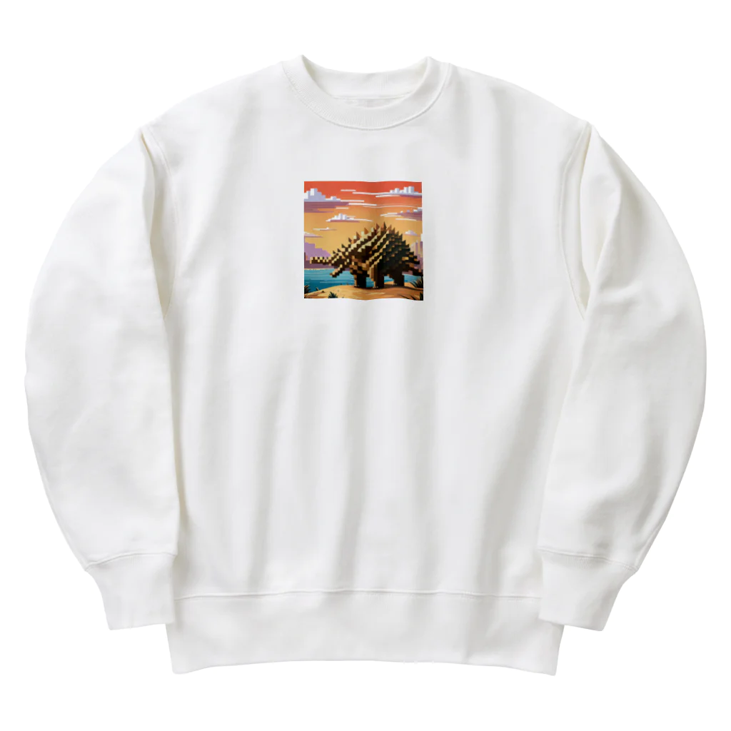 iikyanの恐竜④ Heavyweight Crew Neck Sweatshirt
