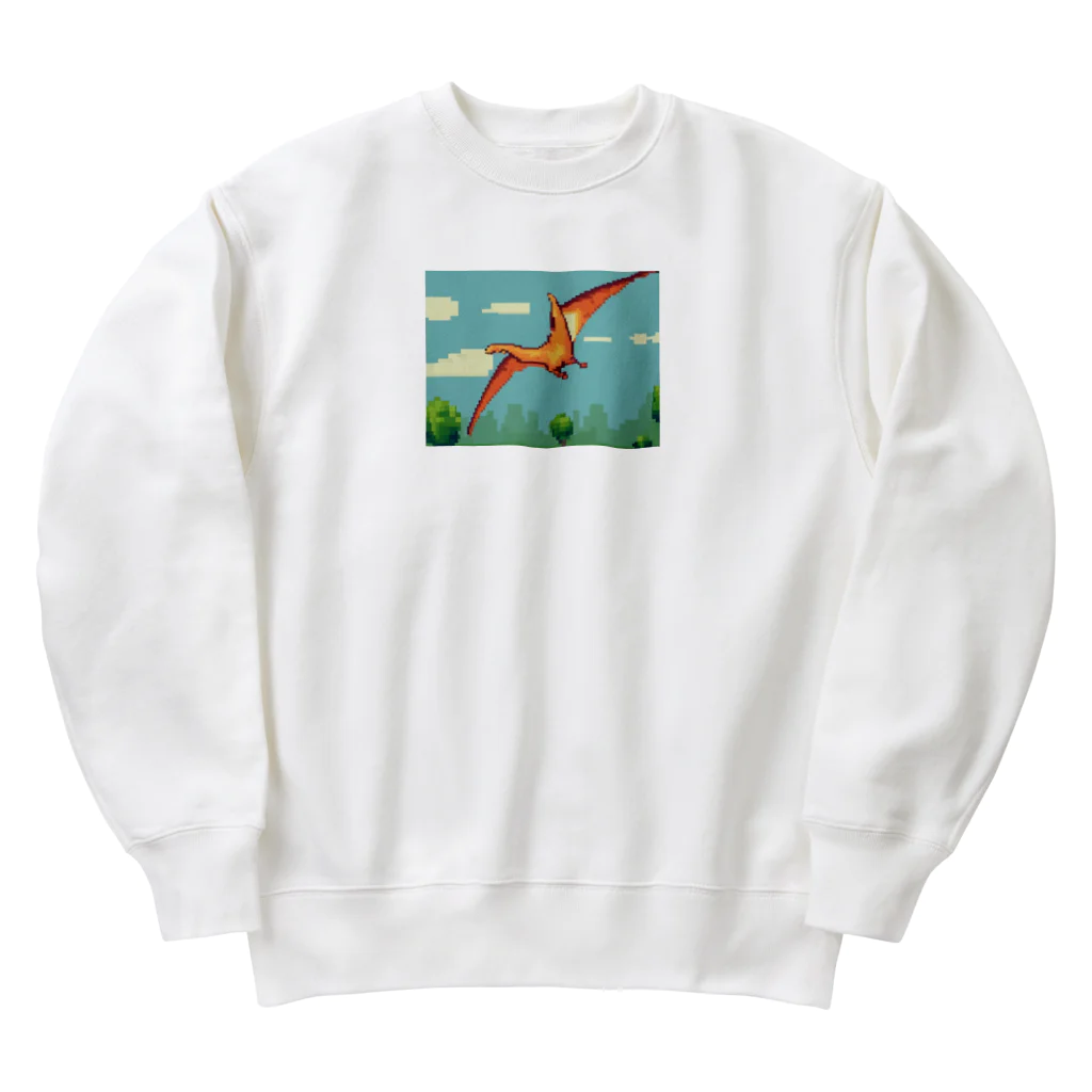 iikyanの恐竜⑦ Heavyweight Crew Neck Sweatshirt