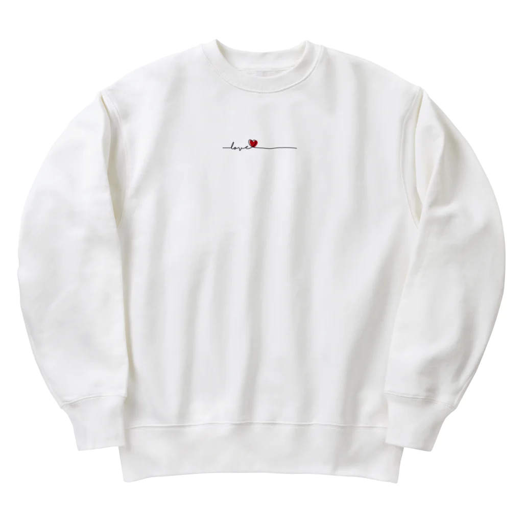 sai-nai_ひみつきちの推し♡赤 Heavyweight Crew Neck Sweatshirt