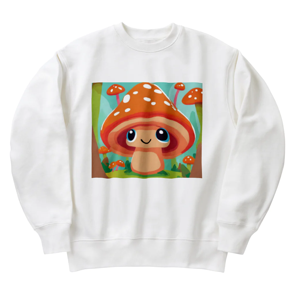 fukuzahのキノコちゃん Heavyweight Crew Neck Sweatshirt