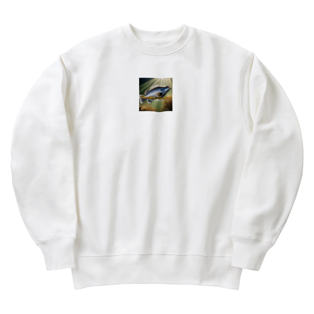 angler_kmの荒磯の王者　ヒラスズキ Heavyweight Crew Neck Sweatshirt