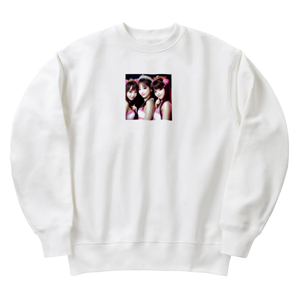 KSK SHOPの美少女アイドルグループ Heavyweight Crew Neck Sweatshirt