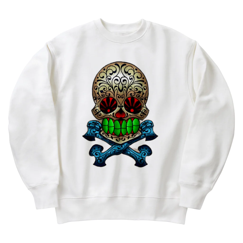 Hinakagoのメキシカンスカル Heavyweight Crew Neck Sweatshirt