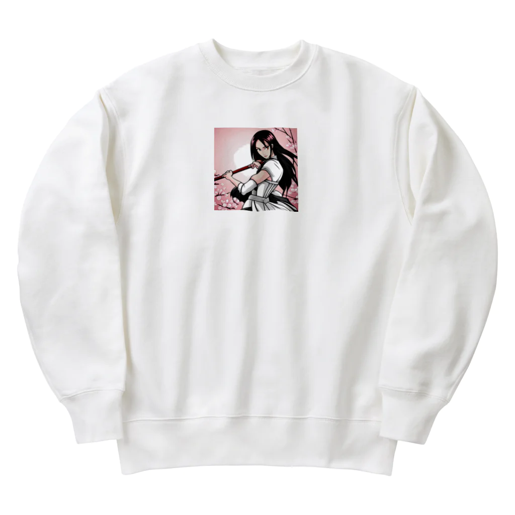 maco9486の女戦士 Heavyweight Crew Neck Sweatshirt