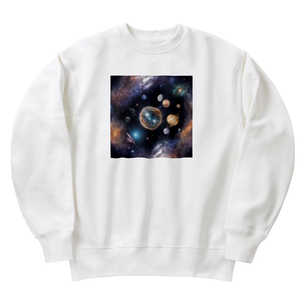 hidema-ruのスターガゼイング・コレクション Heavyweight Crew Neck Sweatshirt