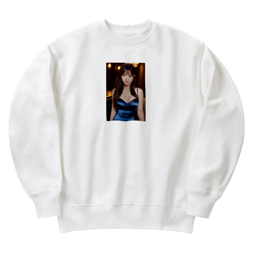 AI Lucy(ルーシー)の青いドレス美人 Heavyweight Crew Neck Sweatshirt