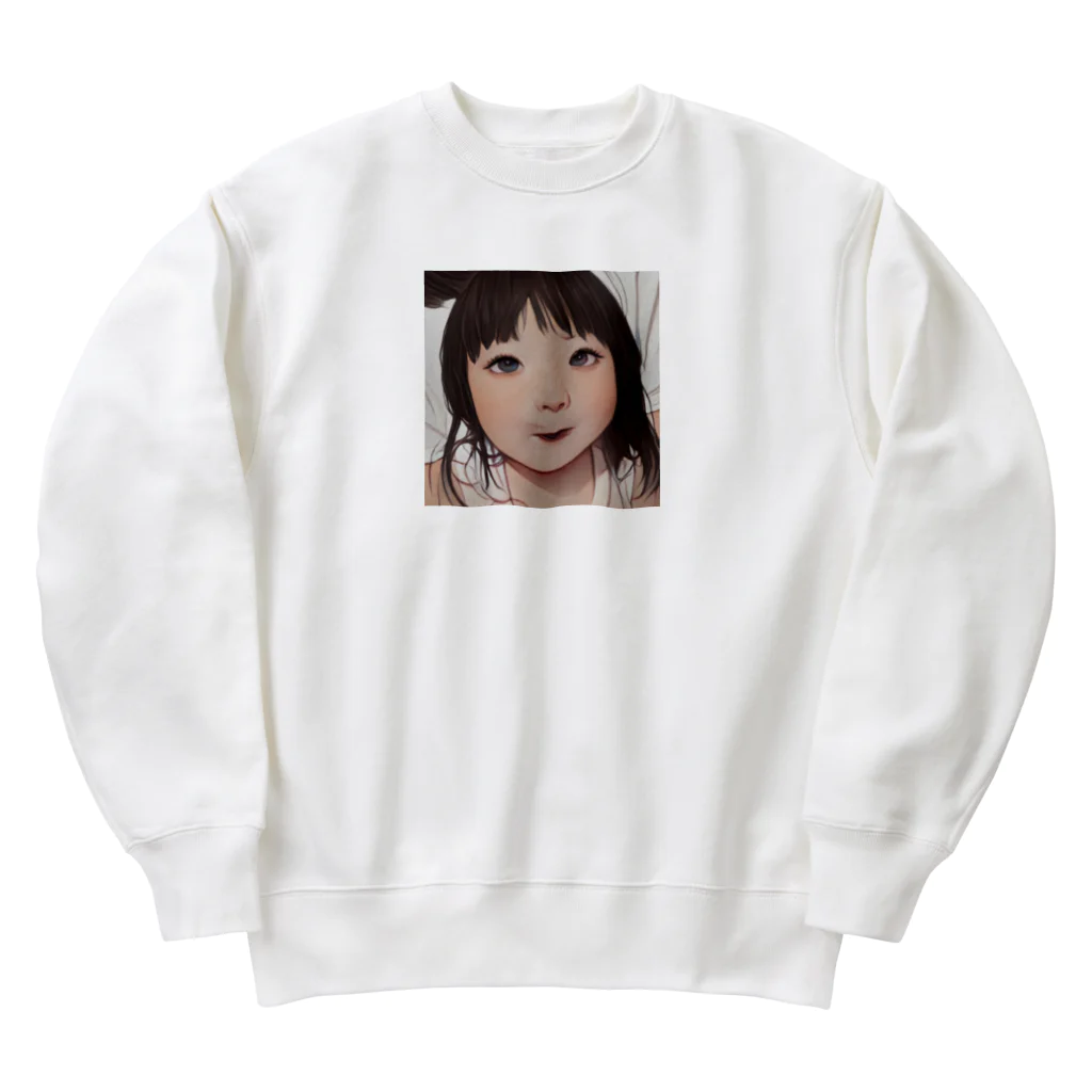 あずさの変顔？ Heavyweight Crew Neck Sweatshirt