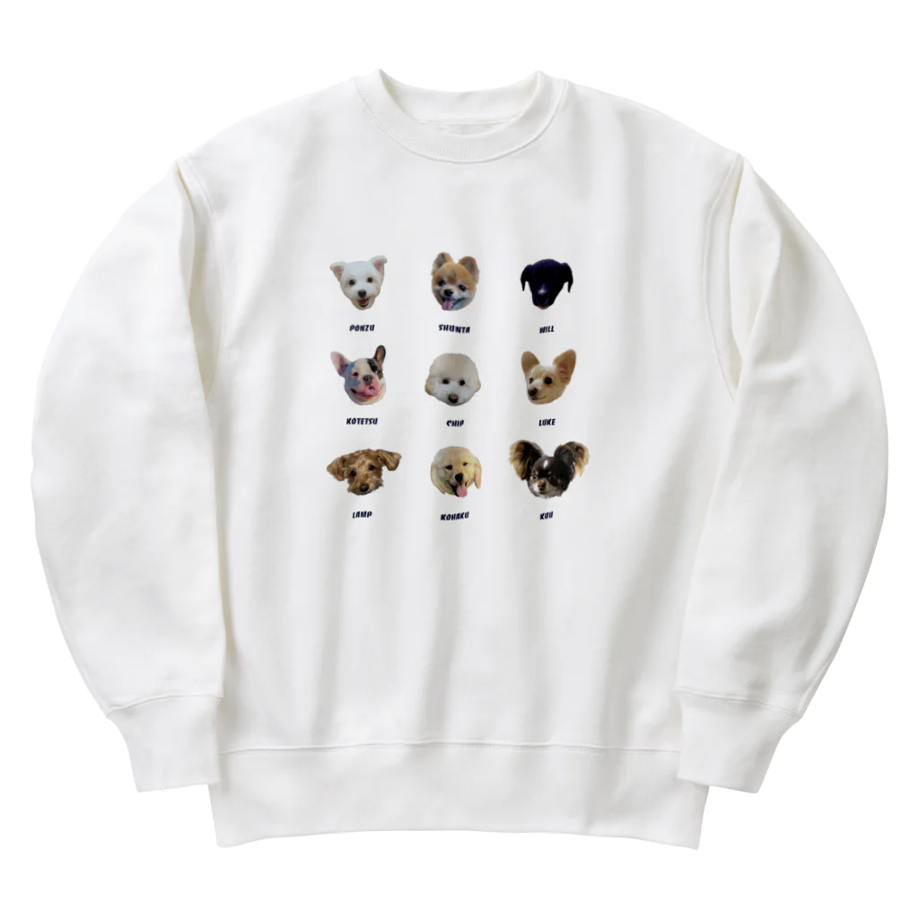 とまとゆっけの私のおともだちの犬たち2 Heavyweight Crew Neck Sweatshirt