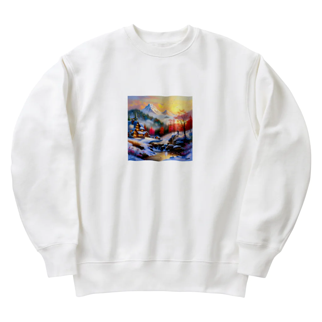 P.H.C（pink house candy）の幻想的な雪景色のグッズ Heavyweight Crew Neck Sweatshirt