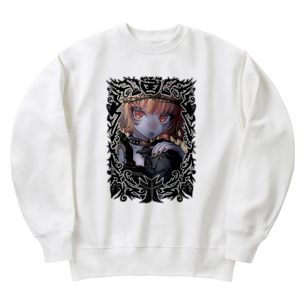 nya-mew（ニャーミュー）の最後のハロウィン Heavyweight Crew Neck Sweatshirt