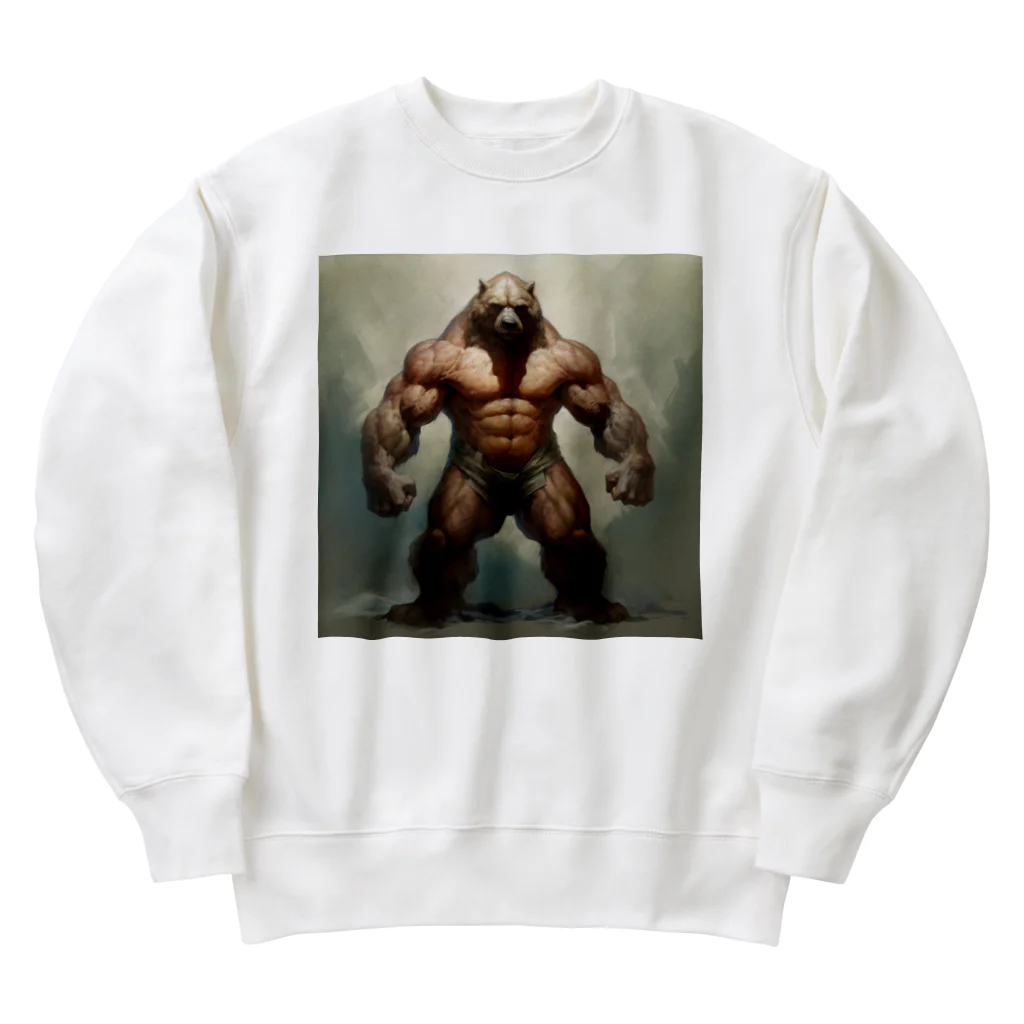 BULKUP MONSTERのMUSCLE BEAR Heavyweight Crew Neck Sweatshirt