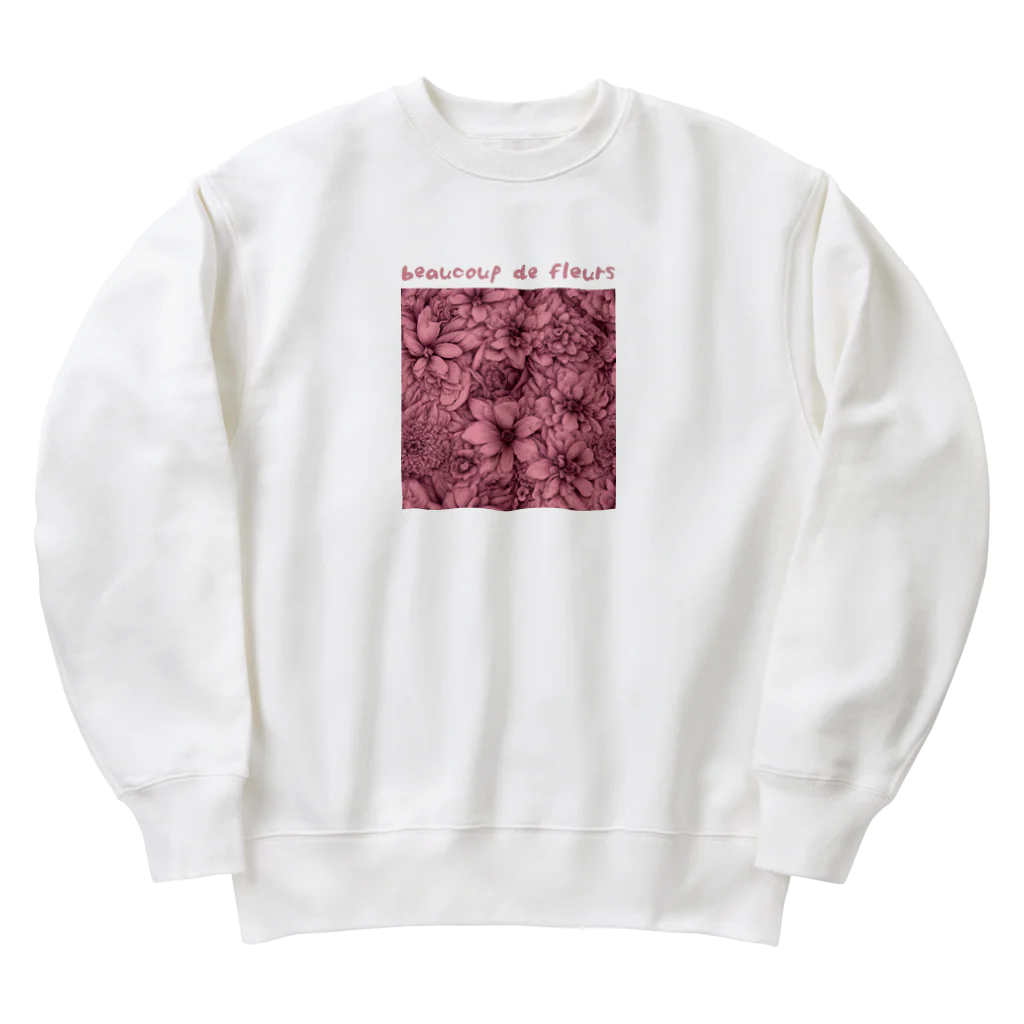 kazu_gのサクラ色の花園 Heavyweight Crew Neck Sweatshirt