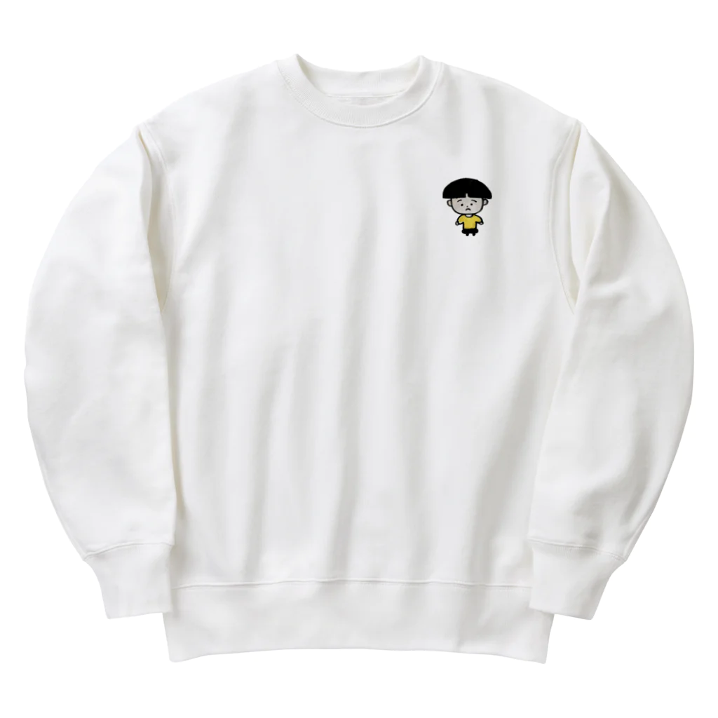 かなちのせかいのこまった　ちっち Heavyweight Crew Neck Sweatshirt