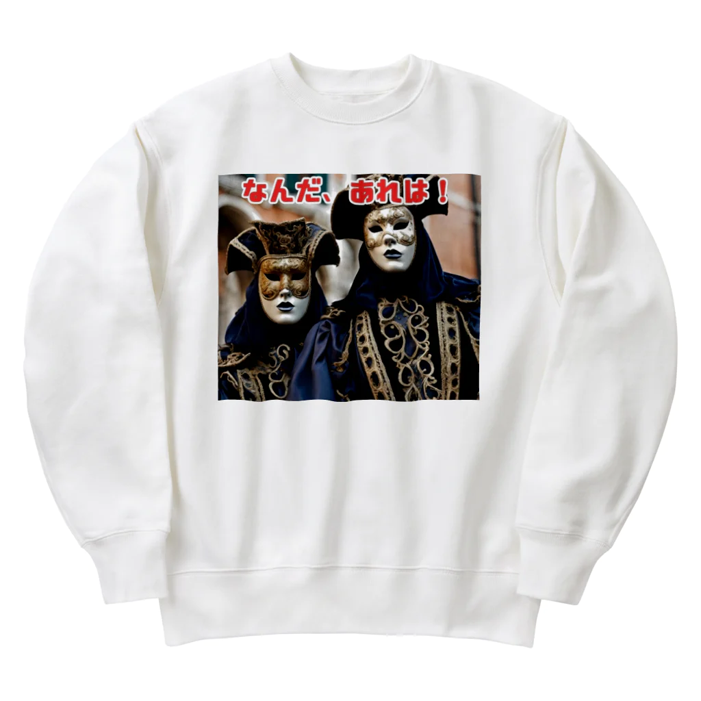 Yamapのヴェネチアのカーニバルの美しい仮面 Heavyweight Crew Neck Sweatshirt