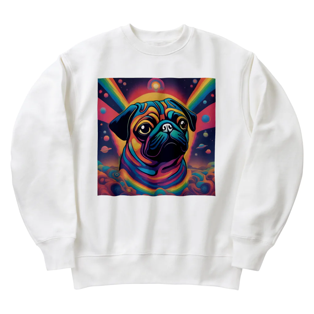 Anniversary TRIBEのあにとら【パグ】 Heavyweight Crew Neck Sweatshirt