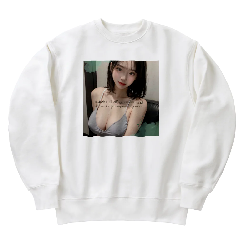 sounya sounyaの美女 図鑑（ニットブラ） Heavyweight Crew Neck Sweatshirt