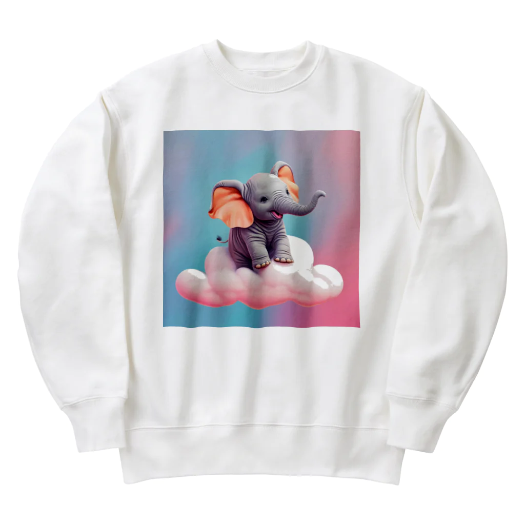 Tmagoの空飛ぶゾウ♪ Heavyweight Crew Neck Sweatshirt