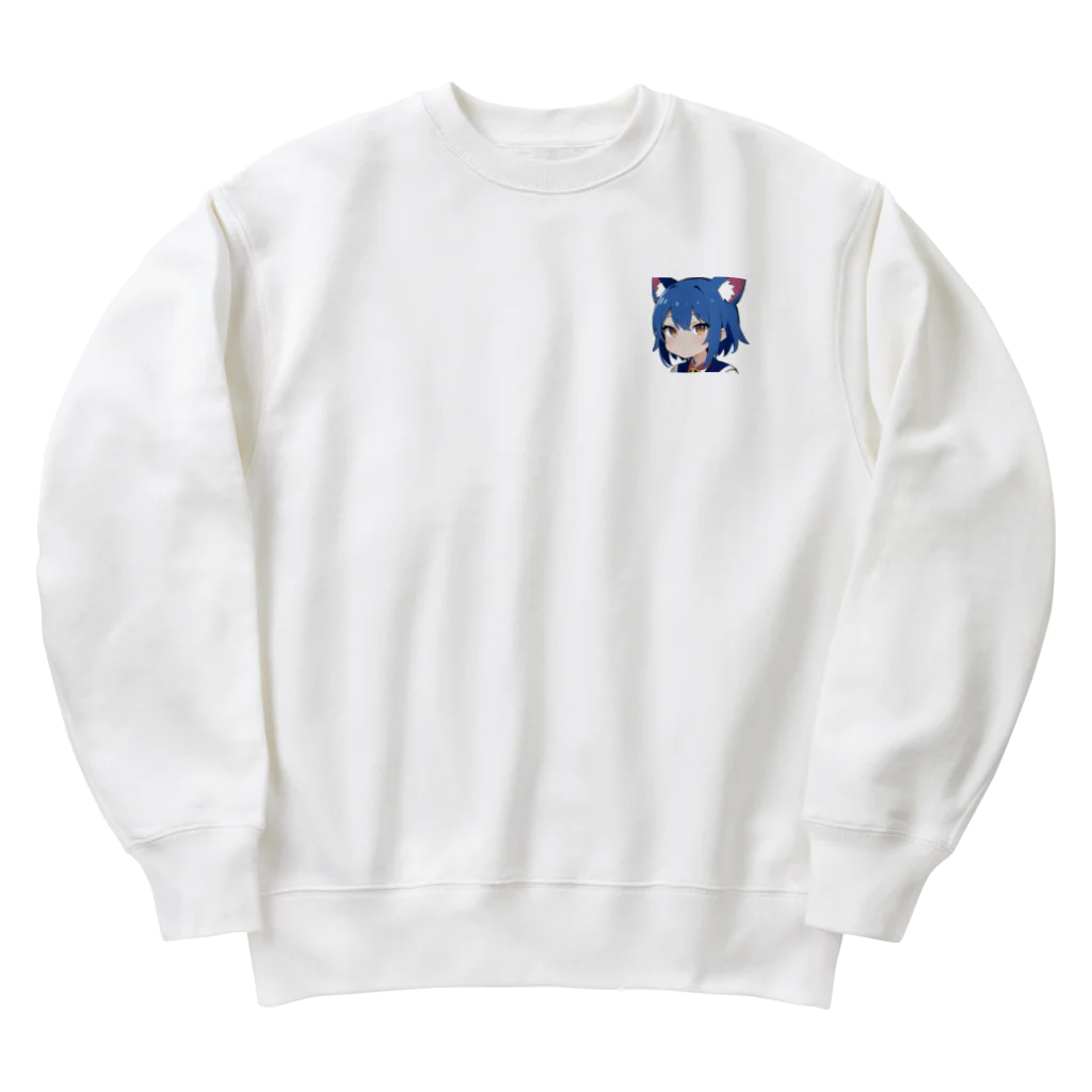 那須モバイル店のけもっ娘3 Heavyweight Crew Neck Sweatshirt