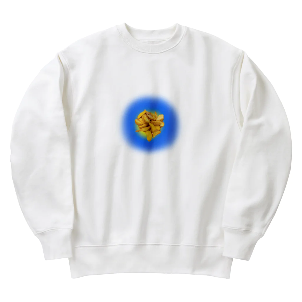 i love frenchfriesのﾎﾟﾃﾄ食べたいﾅ⭐︎ Heavyweight Crew Neck Sweatshirt