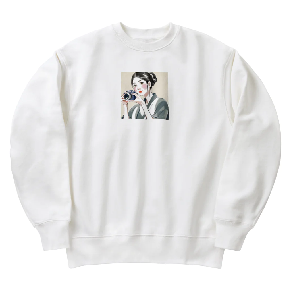 etwoshopの和美さん写真を撮る Heavyweight Crew Neck Sweatshirt