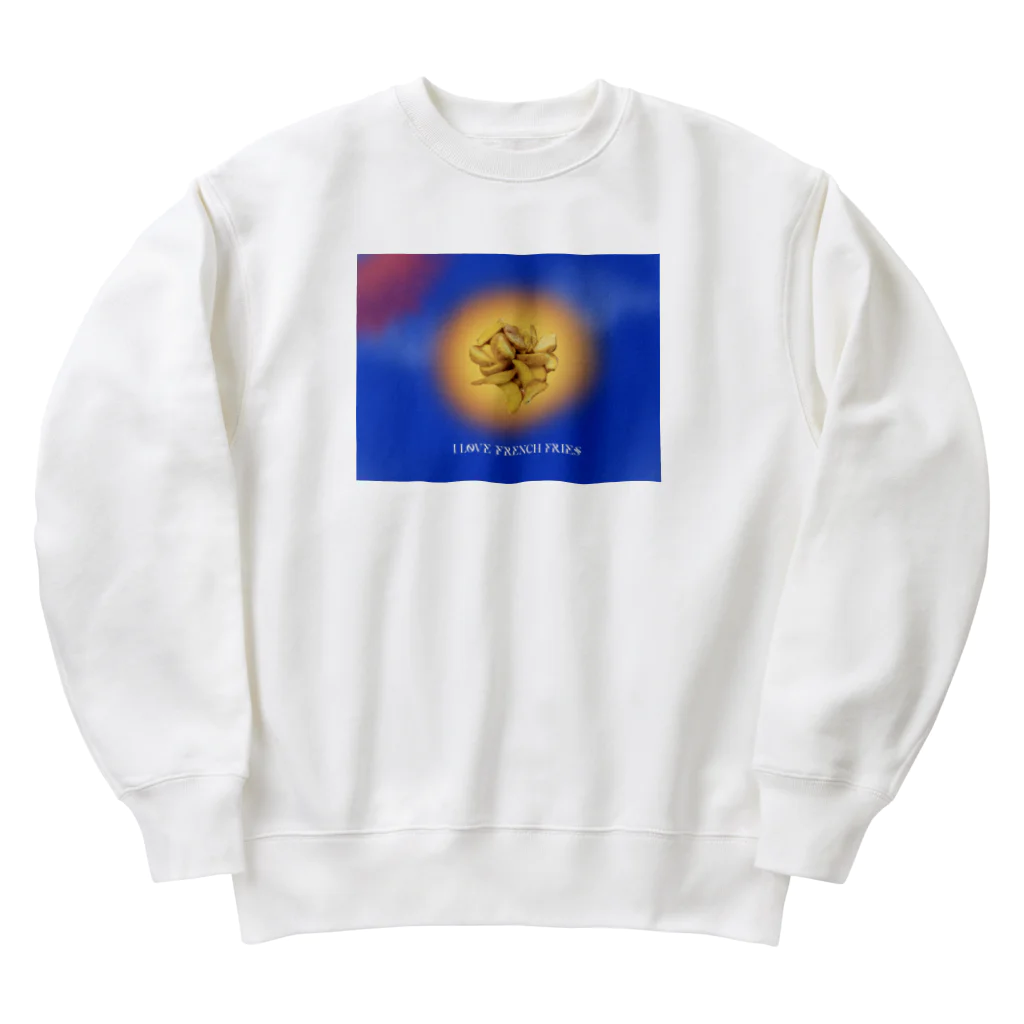 i love frenchfriesのluv it Heavyweight Crew Neck Sweatshirt