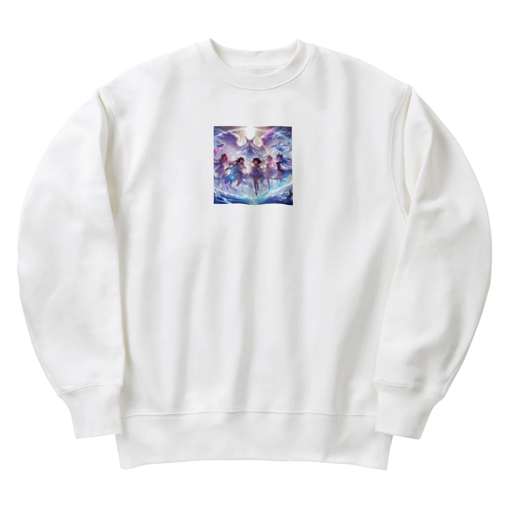 anazawaの白き翼、黒き翼。その手に抱くは愛しの君! Heavyweight Crew Neck Sweatshirt