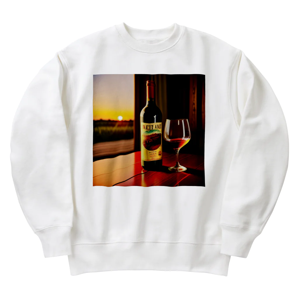 ミウ&ゆうの部屋のワインで一杯 Heavyweight Crew Neck Sweatshirt