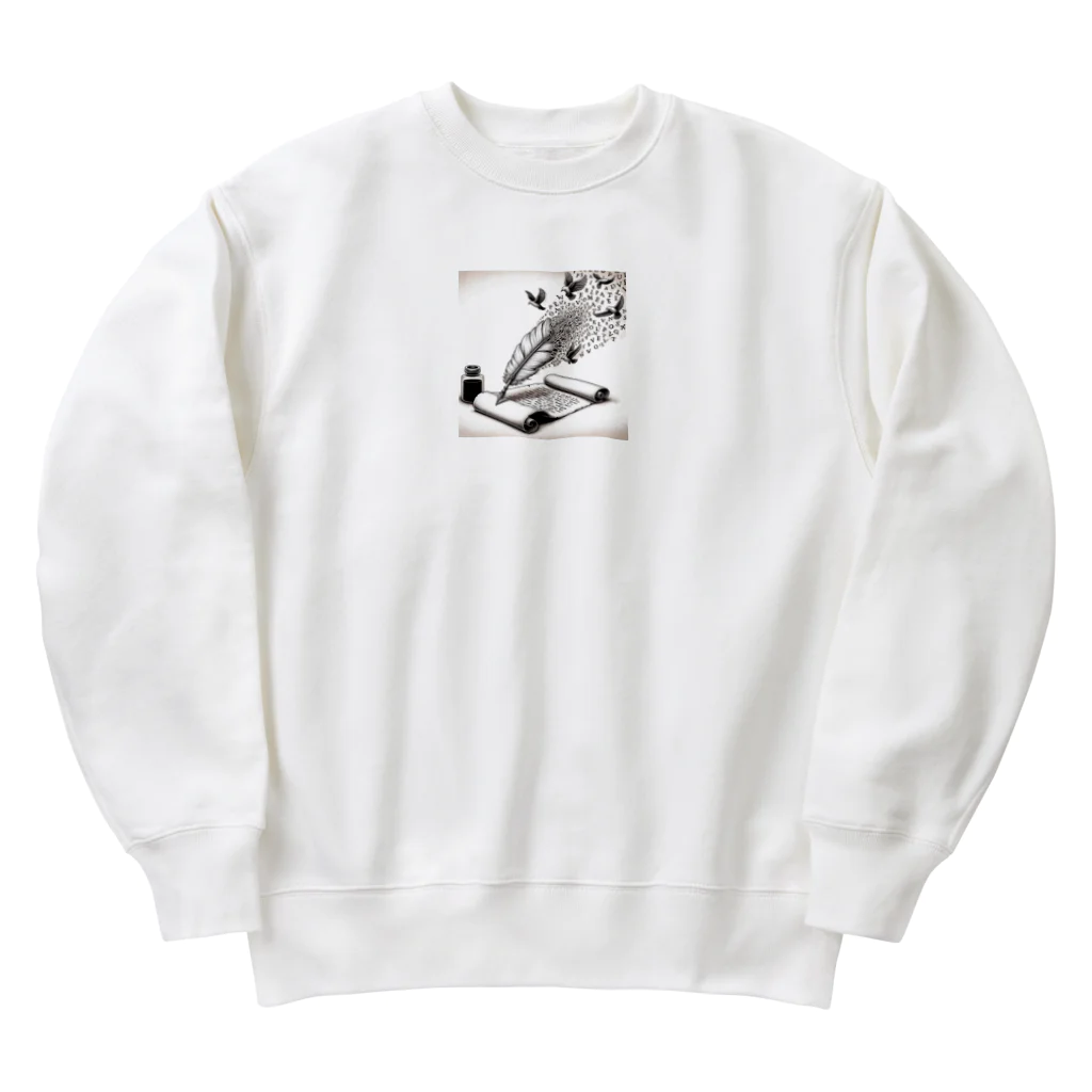 ko-horizodonのこぼれるアイデア Heavyweight Crew Neck Sweatshirt