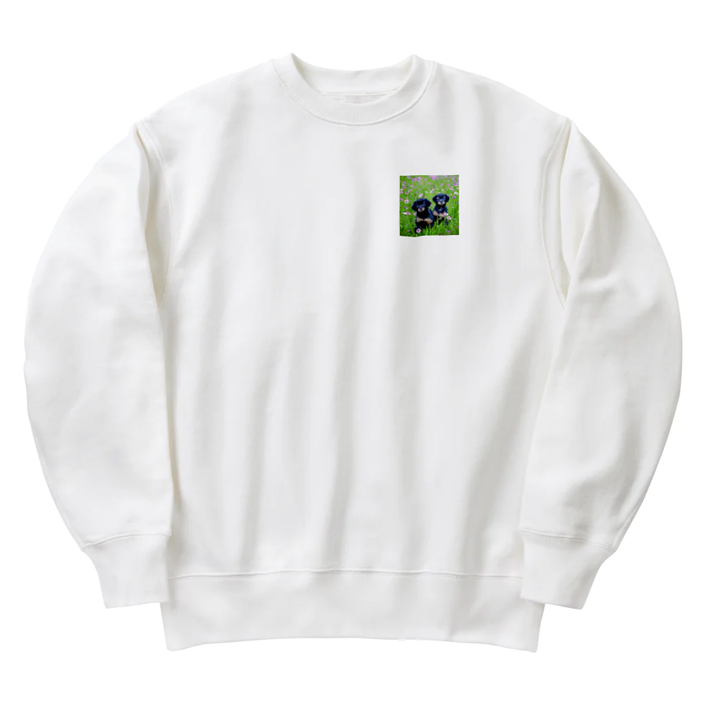 Mami HEXANFTのコスモス畑の癒し Heavyweight Crew Neck Sweatshirt