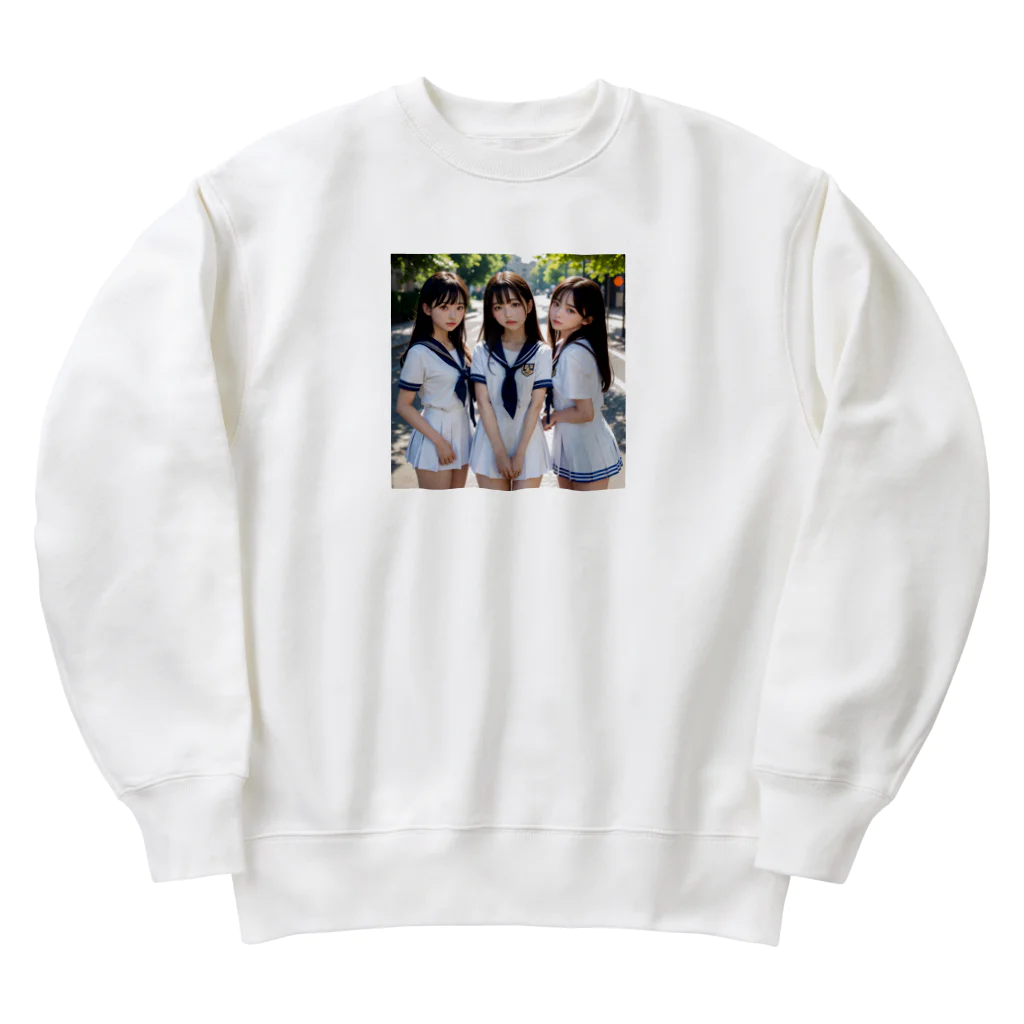 awunのAI美女　 Heavyweight Crew Neck Sweatshirt