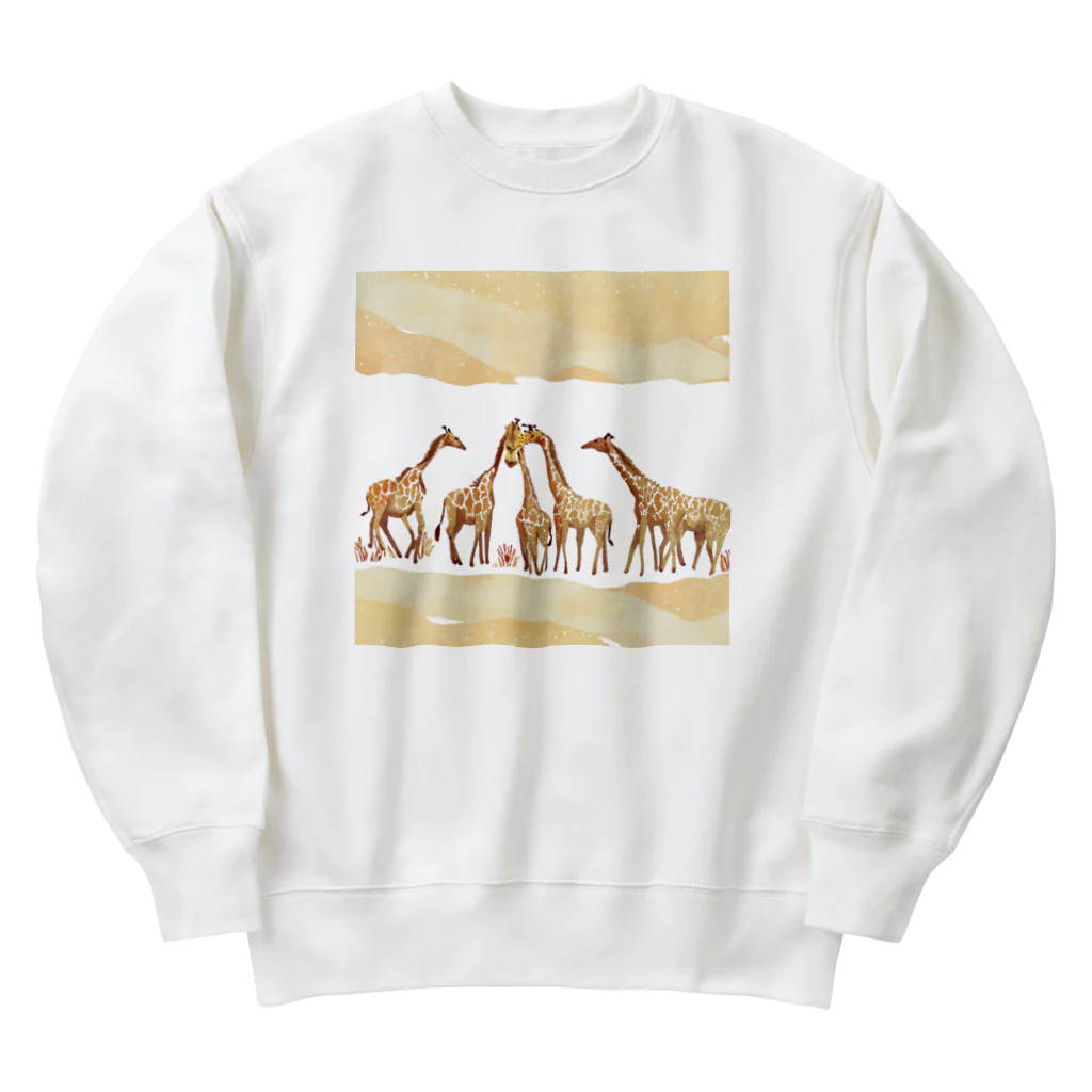 Tina97710のサバンナジラフ Heavyweight Crew Neck Sweatshirt