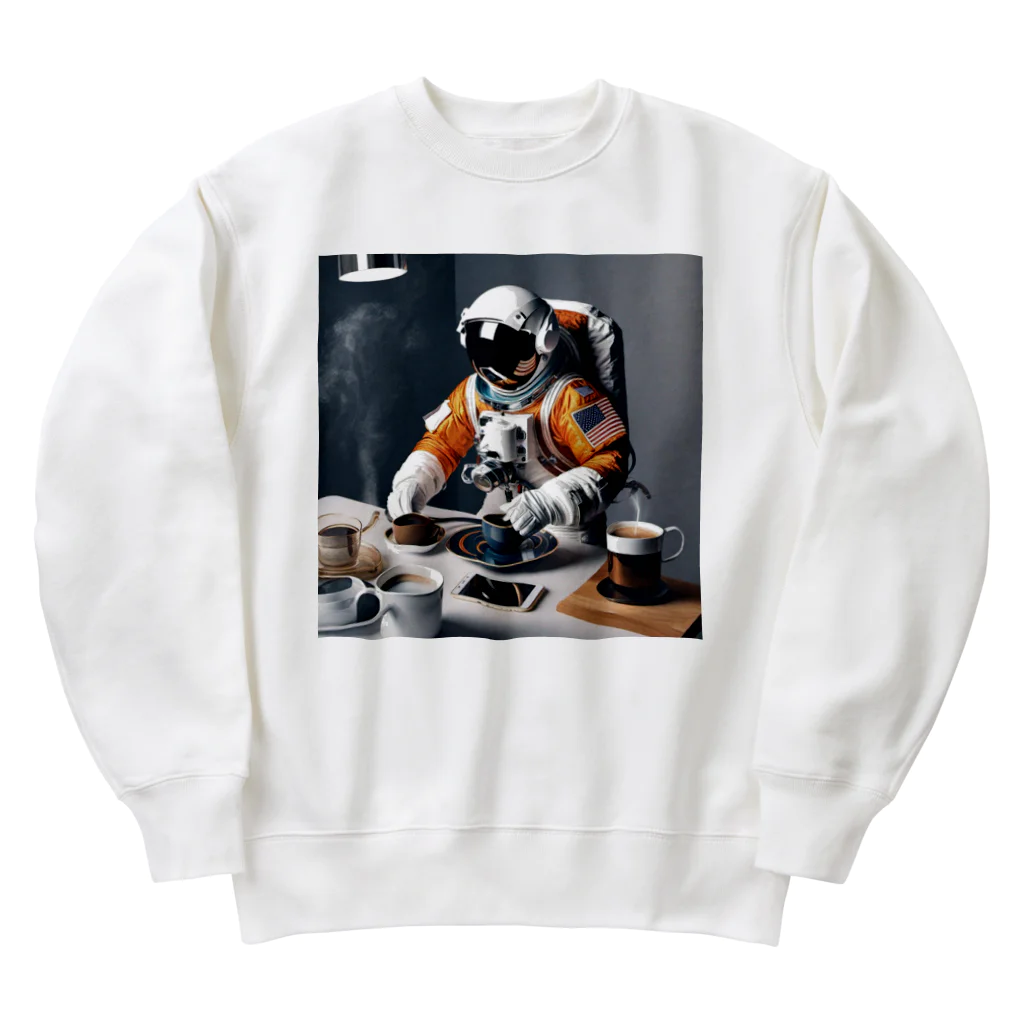 宇宙開発デザイン科のモーニングルーティン Heavyweight Crew Neck Sweatshirt