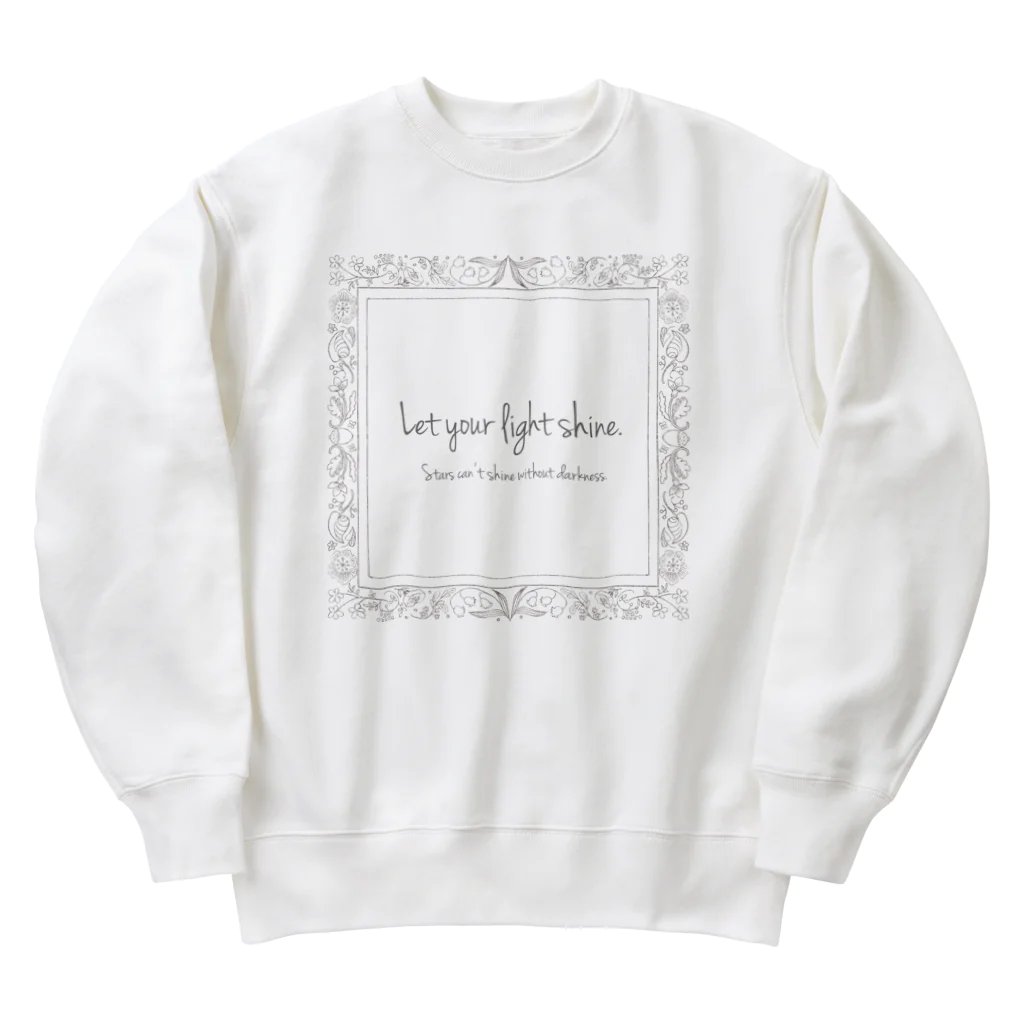 うずら舎のボタニカルフレーム Heavyweight Crew Neck Sweatshirt