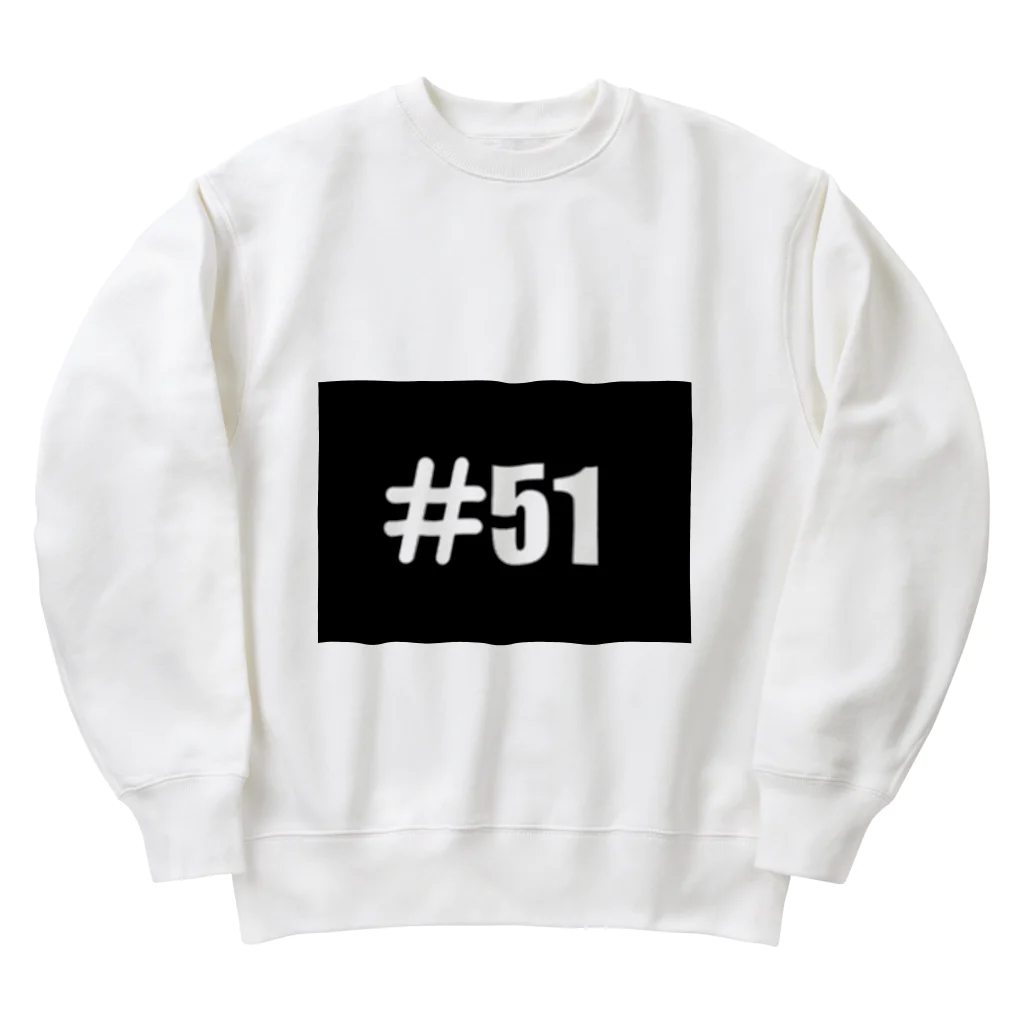 #51(ハッシュタグフィフティワン)のハイクオリティデザイン Heavyweight Crew Neck Sweatshirt