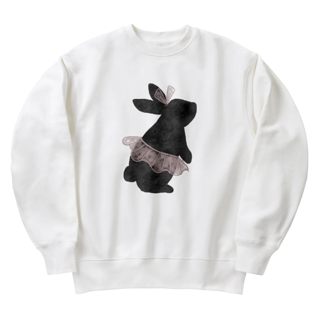 よちまる@イラスト愛好家のうささん Heavyweight Crew Neck Sweatshirt