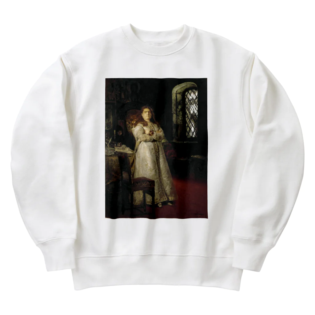 世界美術商店の皇女ソフィア / Grand Duchess Sofia at the Novodevichy Convent Heavyweight Crew Neck Sweatshirt