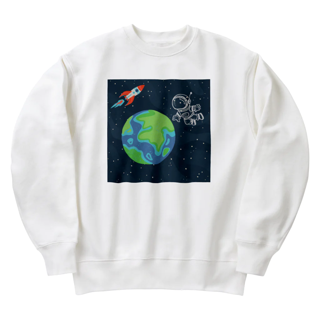 あいいろのキュートな宇宙飛行士 Heavyweight Crew Neck Sweatshirt