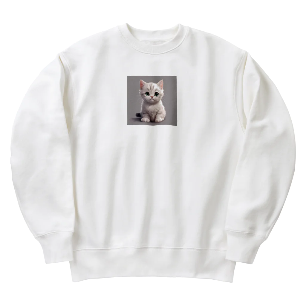 MOnaの可愛い猫 Heavyweight Crew Neck Sweatshirt