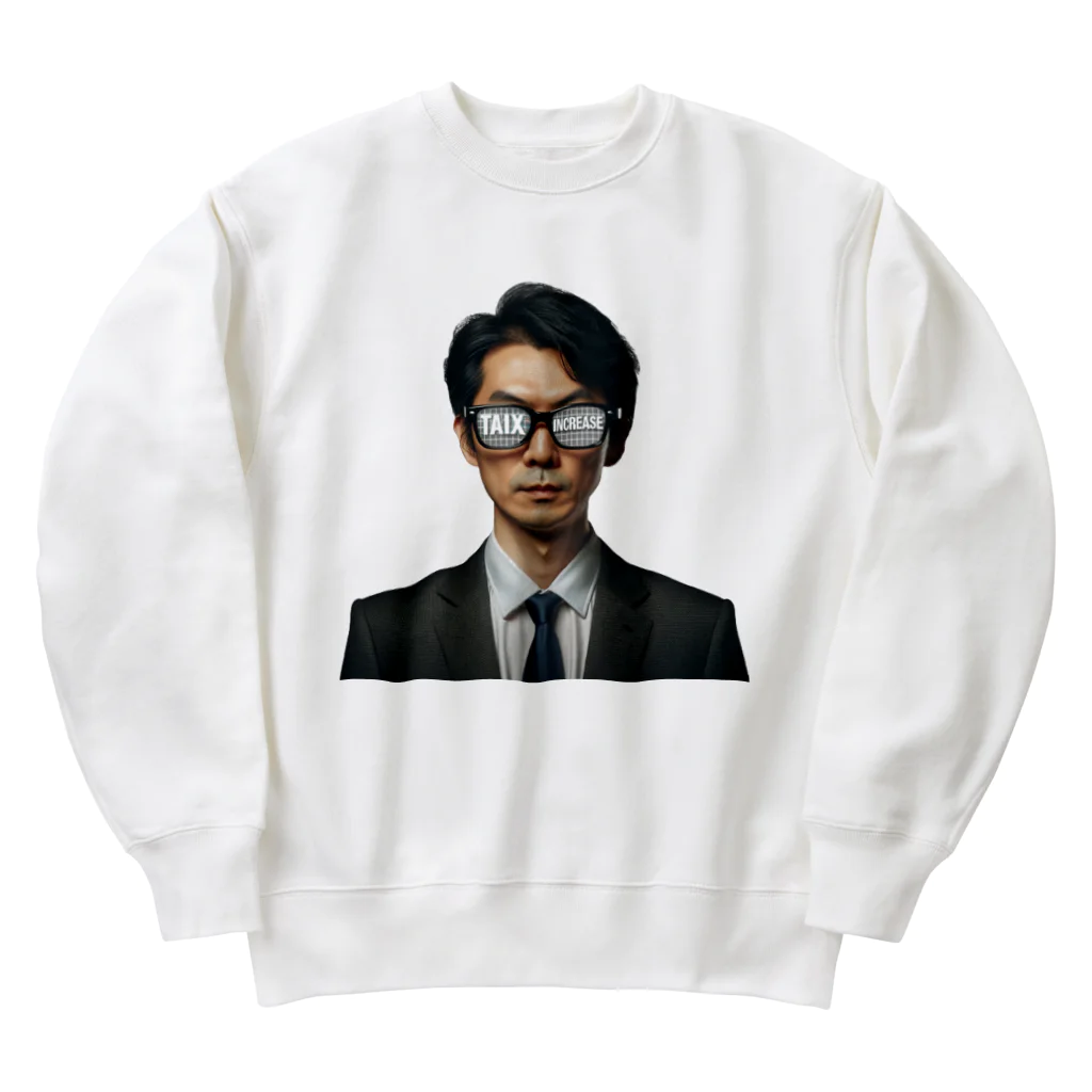 万年素人ショップの増税眼鏡 Heavyweight Crew Neck Sweatshirt