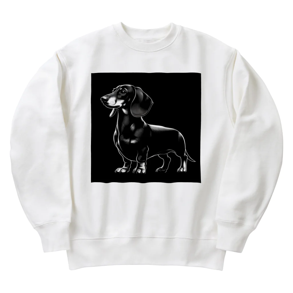 calcium369のダックスフンド Heavyweight Crew Neck Sweatshirt