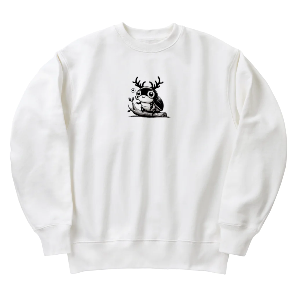 tomokazunagataのクワガタ君 Heavyweight Crew Neck Sweatshirt