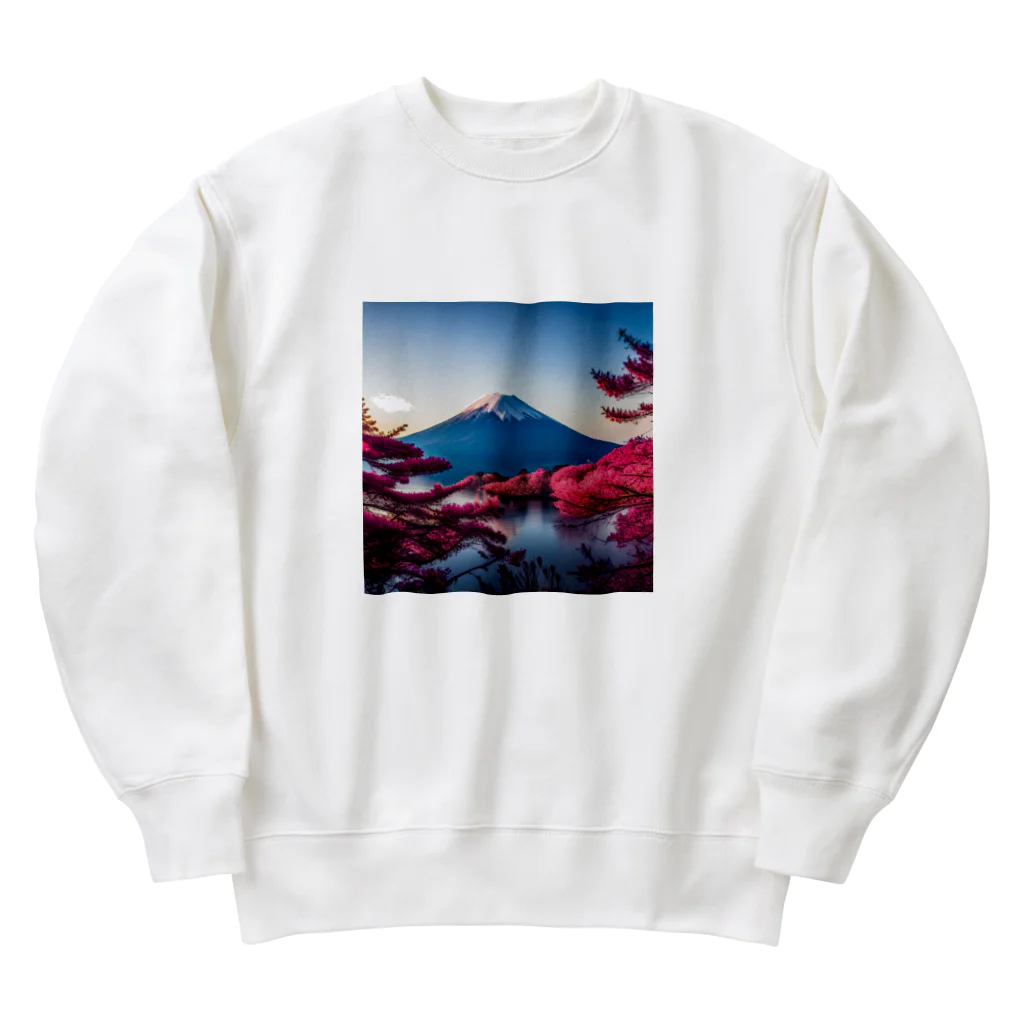 P.H.C（pink house candy）の富士山と紅葉、そして湖のグッズ Heavyweight Crew Neck Sweatshirt