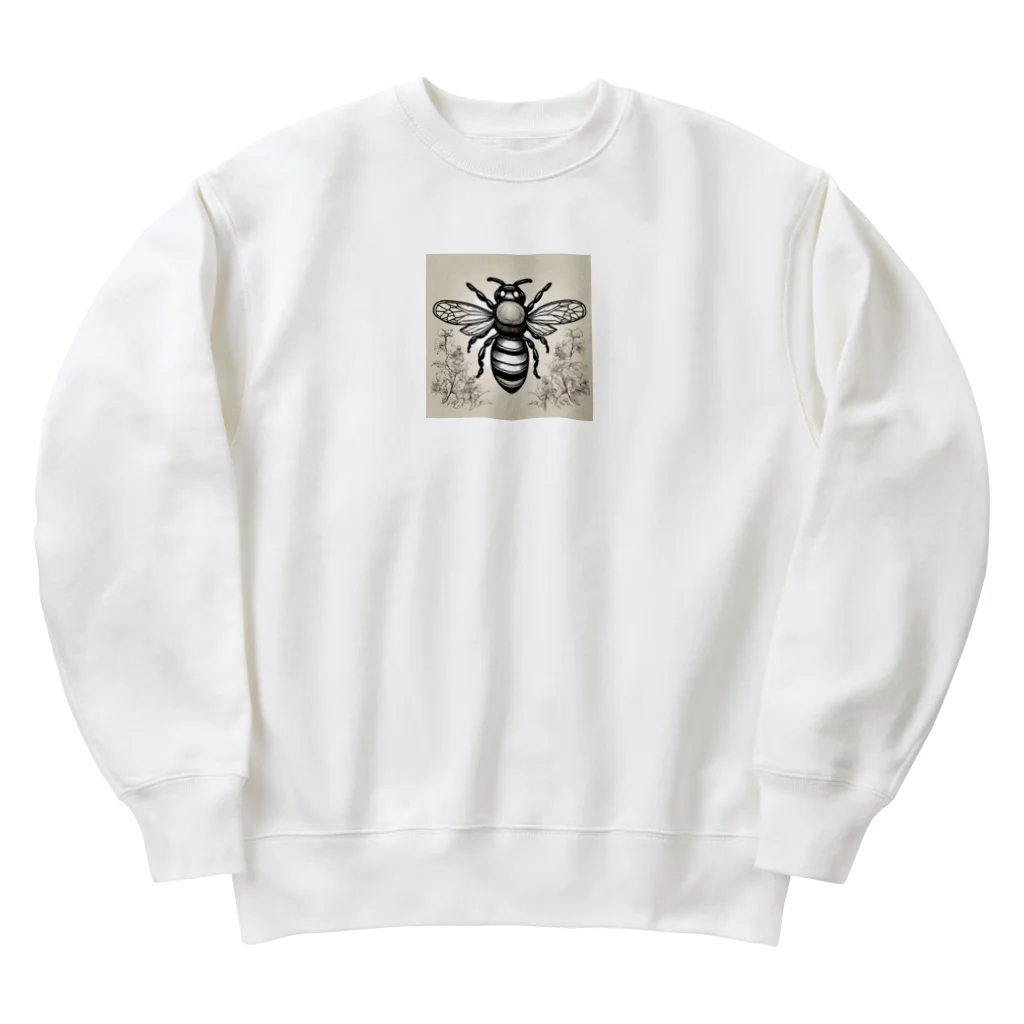 ecliptic thread(モノトーンロゴSHOP)の蜂ロゴ Heavyweight Crew Neck Sweatshirt