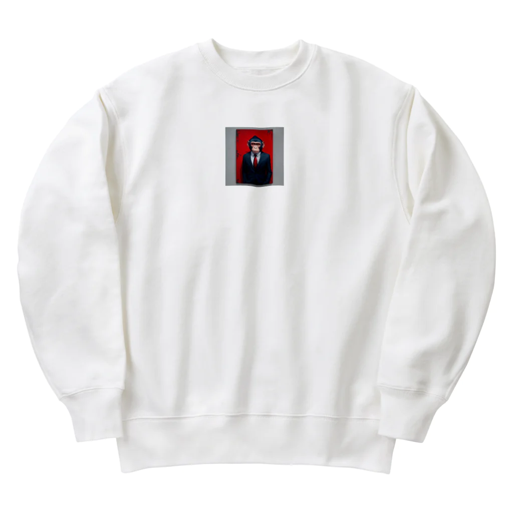 ZZRR12の上司のような猿 Heavyweight Crew Neck Sweatshirt